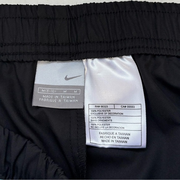 Vintage Y2K Style Nike Size Medium Black Blue Track Pants Sporty Preppy Gym - Picture 5 of 7